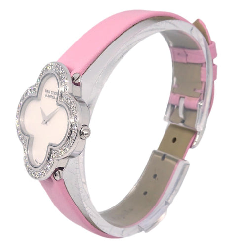 Montre Van Cleef & Arpels Alhambra - Montre en or blanc et diamants 58 Facettes ppymle
