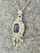 Collier Chaîne et pendentif - Saphir et diamants en or blanc 18 carats 58 Facettes 90765/ac12597 / 82703/ac8787