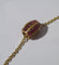 Pendentif Pendentif coulant cylindrique en or jaune 18 carats et rubis naturels 58 Facettes Pendentif