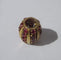 Pendentif Pendentif coulant cylindrique en or jaune 18 carats et rubis naturels 58 Facettes Pendentif