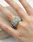 Bague 49 Bague solitaire gravée florentine en or 18 ct et diamant 58 Facettes CV-023