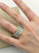 Bague 53 Bague gravée style florentin des années 1980 en or 18 ct et diamants 58 Facettes CV-025