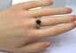 Bague 54 Bague en or jaune 18 carats, saphir et diamants 58 Facettes AB713