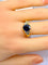 Bague 54 Bague en or jaune 18 carats, saphir et diamants 58 Facettes AB713