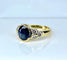 Bague 54 Bague en or jaune 18 carats, saphir et diamants 58 Facettes AB713