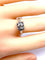 Bague 51 Bague ancienne en or blanc et platine avec diamants 58 Facettes AB714