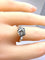 Bague 51 Bague ancienne en or blanc et platine avec diamants 58 Facettes AB714