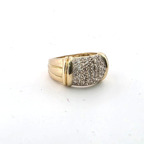 Bague 50 Bague - Diamants en or jaune 18 ct 58 Facettes 223/26 G