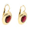 Boucles d'oreilles Boucles d'oreilles dormeuses - Or 14 carats et grenats cabochon 58 Facettes E33A8877977F4611AA3451CC448AC36A