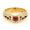 Bague 51 Bague trilogie en or 14k (585) et grenats 58 Facettes D77CD6C451444B5384AA56766FB50C8D