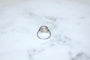 Bague 56 Bague cible Art déco en platine à diamants 1,20 ct 58 Facettes