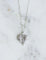 Collier Art déco - Collier pendentif feuille en or blanc, platine et diamants 58 Facettes
