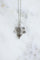 Collier Art déco - Collier pendentif feuille en or blanc, platine et diamants 58 Facettes