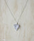 Collier Art déco - Collier pendentif feuille en or blanc, platine et diamants 58 Facettes
