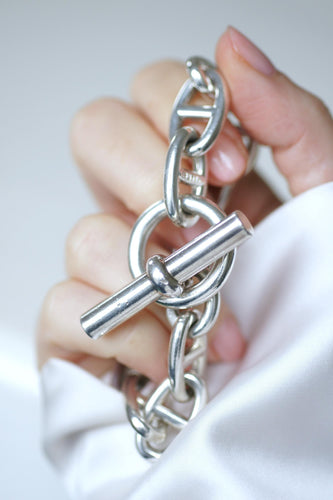 Bracelet Hermès Chaîne d'Ancre - Bracelet grand modèle en argent 925, 21,50 cm 58 Facettes