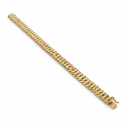 Bracelet Bracelet maille américaine en or jaune 18 carats 58 Facettes Bracelet maille américaine en or 18 carats
