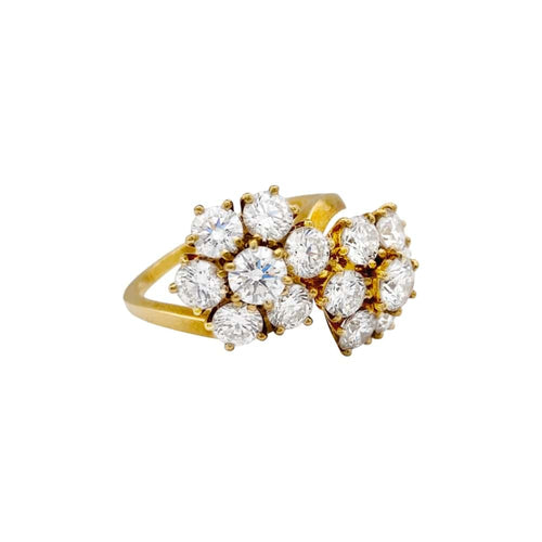 Bague 51 Bague Van Cleef & Arpels, “Fleurs”, or jaune, diamants. 58 Facettes 35483