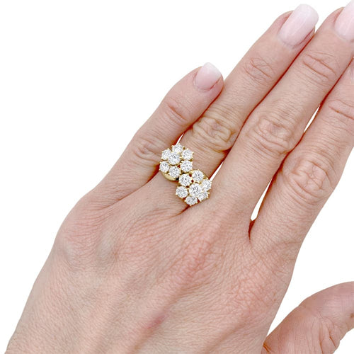 Bague 51 Bague Van Cleef & Arpels, “Fleurs”, or jaune, diamants. 58 Facettes 35483