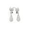 Boucles d'oreilles Boucles d'oreilles or blanc et diamants. 58 Facettes 35452