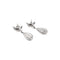 Boucles d'oreilles Boucles d'oreilles or blanc et diamants. 58 Facettes 35452