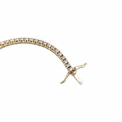 Bracelet Bracelet ligne or jaune et diamants. 58 Facettes 35470
