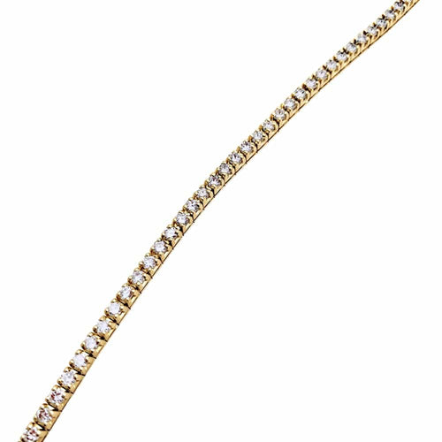 Bracelet Bracelet ligne or jaune et diamants. 58 Facettes 35470