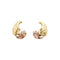 Boucles d'oreilles Boucles d'oreilles vintage "Ailes", deux ors. 58 Facettes 35519