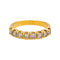 Bague 55 Bague Demi alliance Or jaune Diamant 58 Facettes 5237196CN