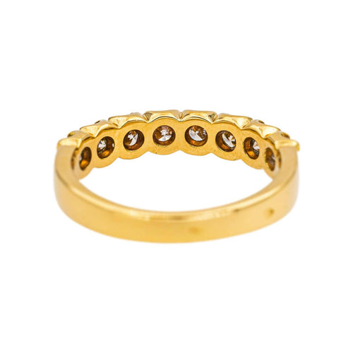 Bague 55 Bague Demi alliance Or jaune Diamant 58 Facettes 5237196CN