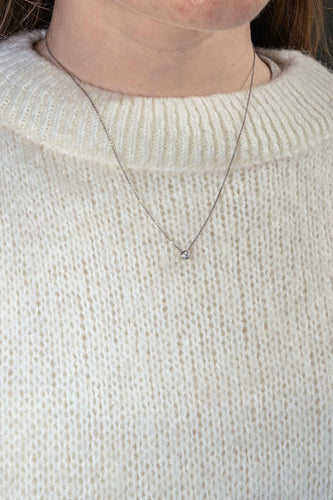Collier Collier Pendentif Or blanc Diamant 58 Facettes 5237283CN