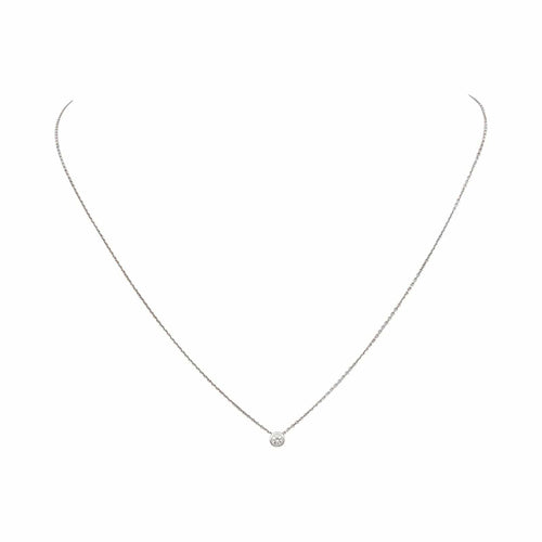 Collier Collier Pendentif Or blanc Diamant 58 Facettes 5237283CN