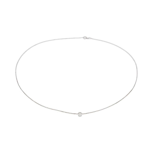Collier Collier Pendentif Or blanc Diamant 58 Facettes 5237283CN