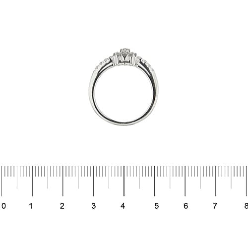 Bague 50 Damiani - Bague fleur en or blanc 18 ct et diamants 58 Facettes 35573