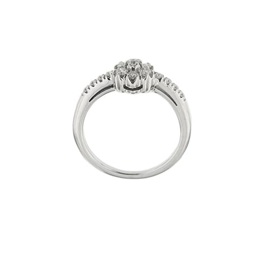 Bague 50 Damiani - Bague fleur en or blanc 18 ct et diamants 58 Facettes 35573