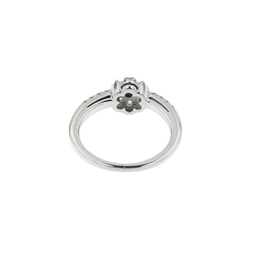 Bague 50 Damiani - Bague fleur en or blanc 18 ct et diamants 58 Facettes 35573