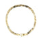 Bracelet Unoaerre - Bracelet maille œil de tigre en or jaune et or blanc 58 Facettes 35766