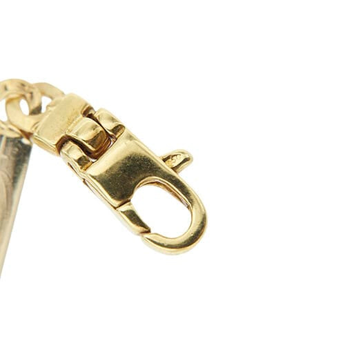 Bracelet Unoaerre - Bracelet maille œil de tigre en or jaune et or blanc 58 Facettes 35766