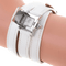 Montre Hermès Médor - Montre quartz en acier laqué et cuir 58 Facettes ikr7n8