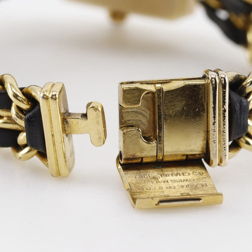 Montre Chanel Premiere Rock Quartz Plated Metal and Leather 58 Facettes konkqe