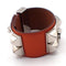 Hermès Collier de Chien - Bracelet en cuir orange