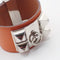 Hermès Collier de Chien - Bracelet en cuir orange