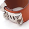 Hermès Collier de Chien - Bracelet en cuir orange