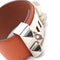 Hermès Collier de Chien - Bracelet en cuir orange