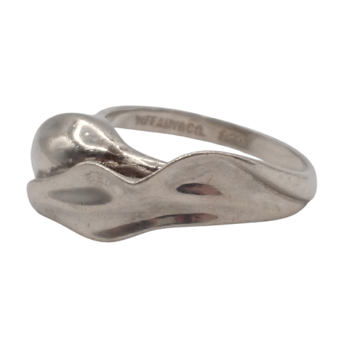 Bague 47 Tiffany & Co. Tulipe - Bague en argent 925 58 Facettes i7bl4qwr5o