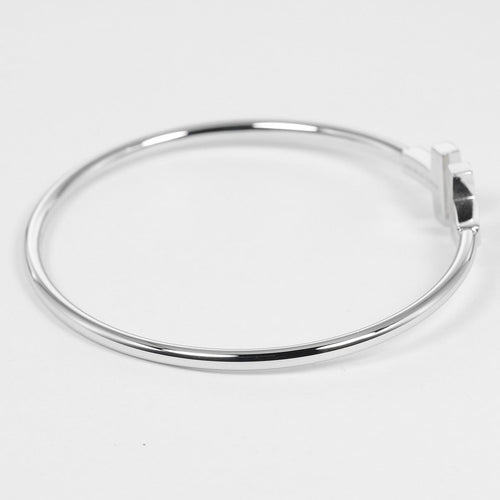 Bracelet Tiffany & Co. - Bracelet T Wire en or blanc et diamants 58 Facettes fosxdjwley