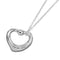 Pendentif Tiffany & Co. Elsa Peretti - Pendentif Open Heart en argent et saphir rose 58 Facettes x5jdsq