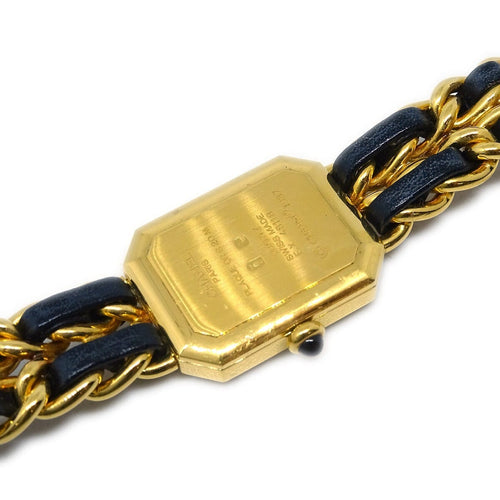 Montre Chanel - Montre Première Rock quartz en métal plaqué or et cuir 58 Facettes dt2i14
