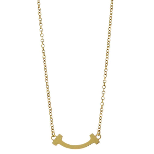 Pendentif Tiffany & Co. T Smile - Pendentif en or jaune 18K 58 Facettes kxrcxn2v0n