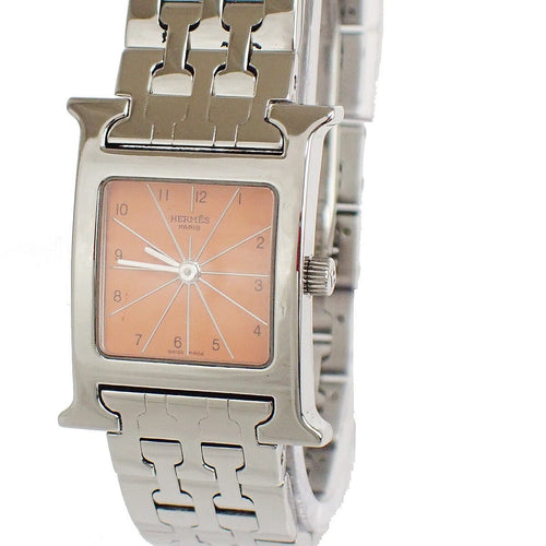 Montre Hermès Heure H - Montre quartz en acier inoxydable 58 Facettes pzl21d