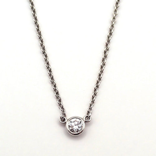 Collier Tiffany & Co. Elsa Peretti Diamonds by the Yard - Collier en platine diamant 58 Facettes j0dmio